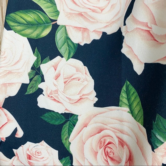 Boohoo NWT Off Shoulder Puff Sleeve Bardot Floral Maxi Dress Size 4 Small - Picture 5 of 13